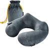 Purefly Travel Pillow Luxuriously Soft Inflatable Neck Pillow